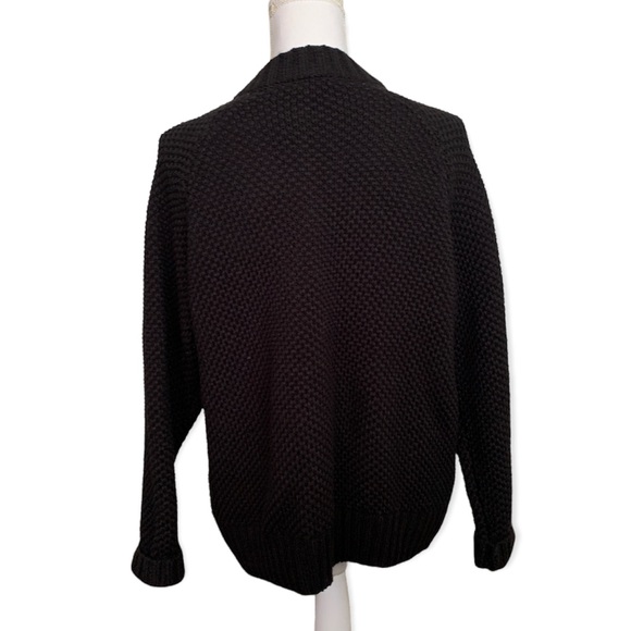 Torrid Black Lace Up Bomber Sweater - Picture 5 of 10